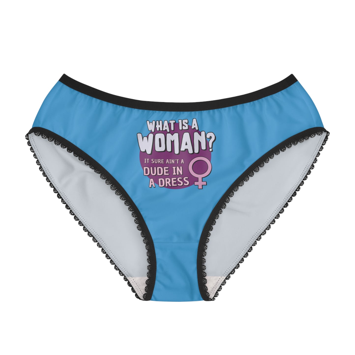 "What is a Woman" #01, Women's Briefs (Swimmer Blue)