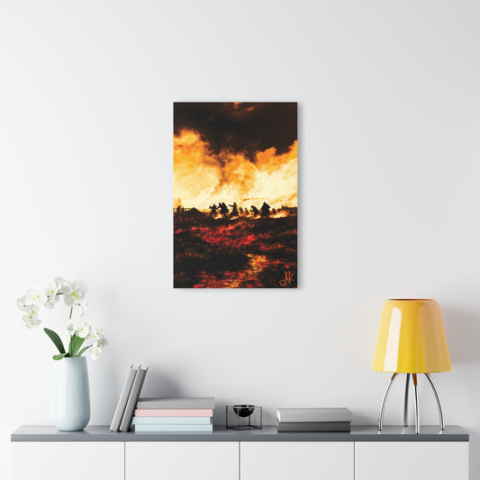 "Clan Skirmish", Fine Art Acrylic Wall Prints (French Cleat Hanging)