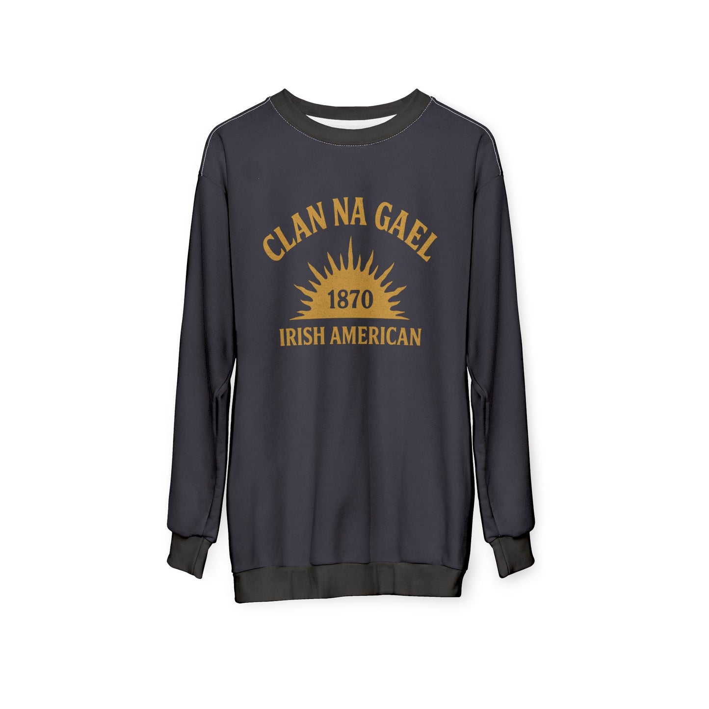 "Clan na Gael - Irish American", Unisex Sweatshirt (Black Rock Blue)