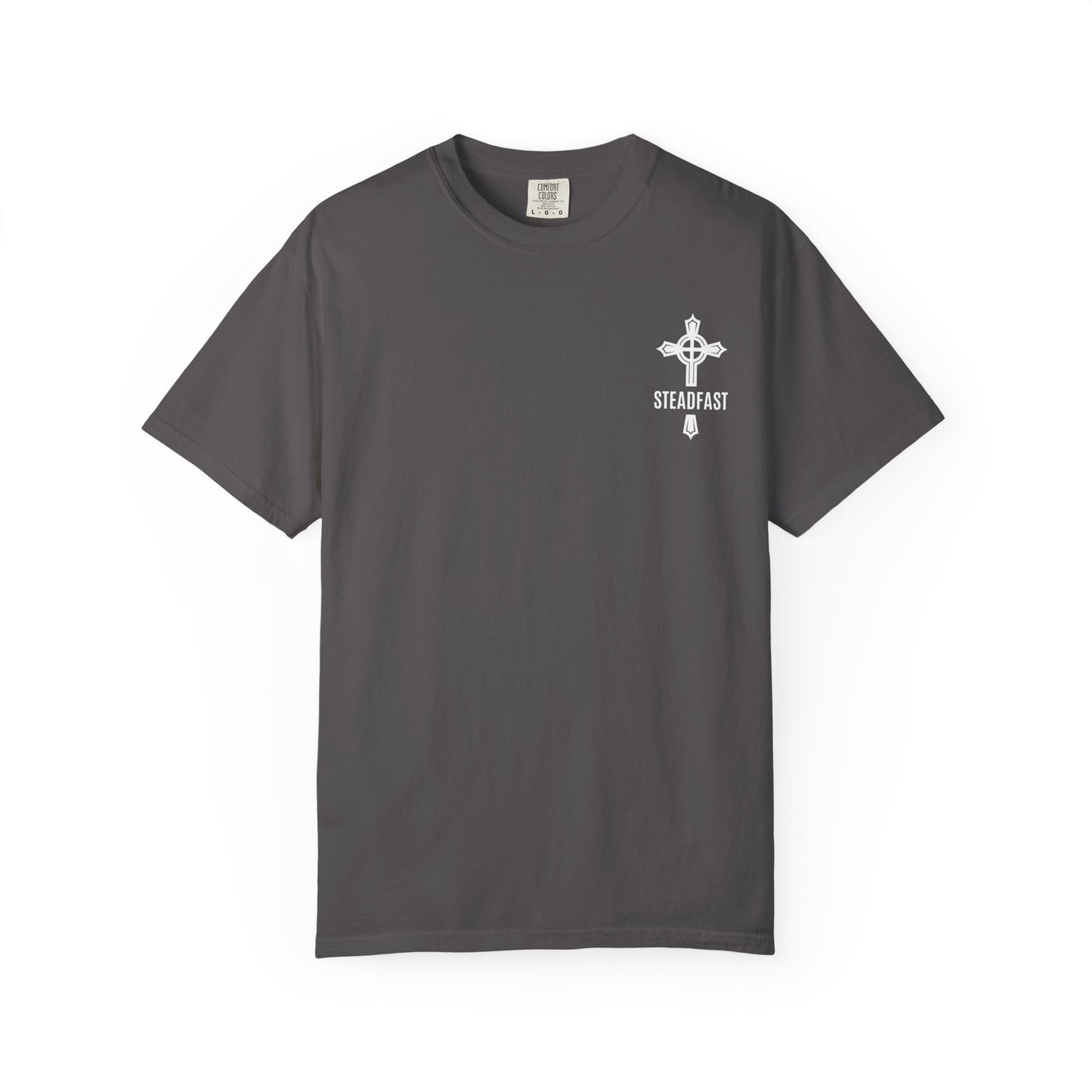 "Steadfast Cross in White", Unisex T-shirt