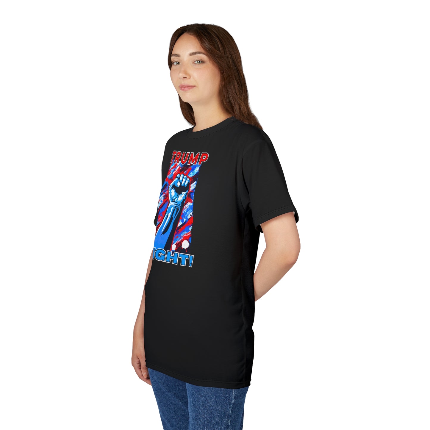 "TRUMP FIGHT!", Unisex T-shirt (Black)