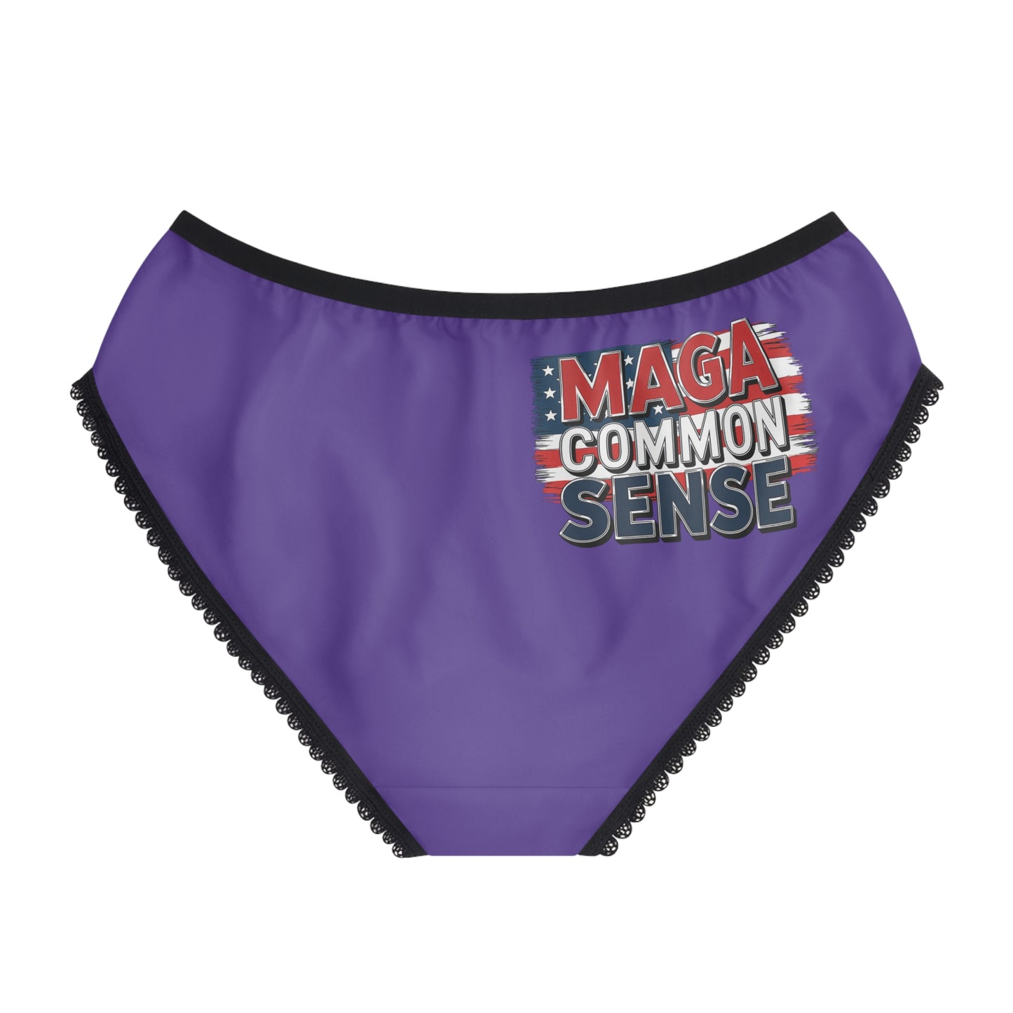 "MAGA Common Sense" #01, Women's Briefs (Purple Heart)