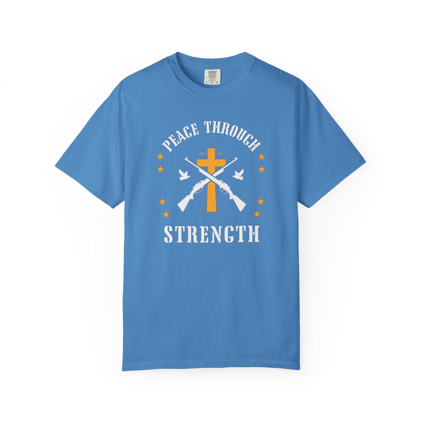 "Peace Through Strength" #01, Unisex T-shirt