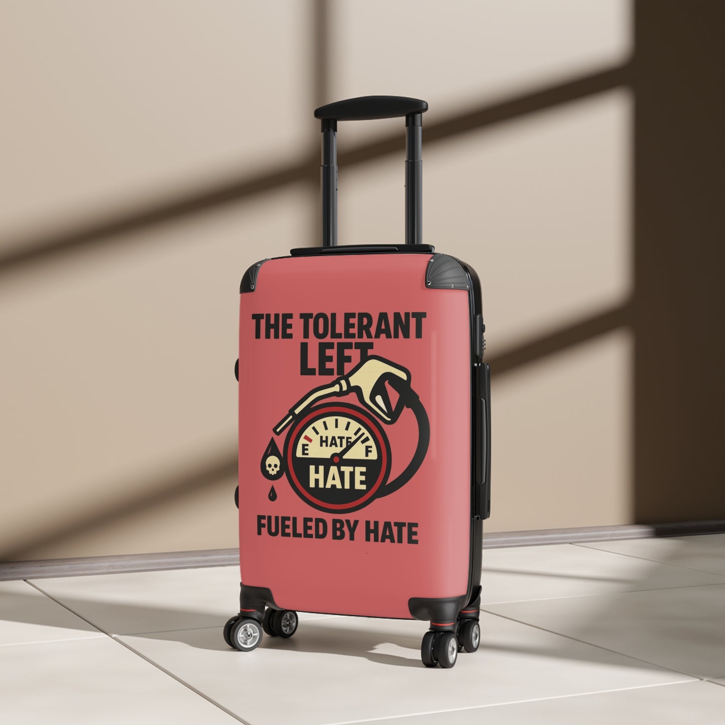 "The Tolerant Left", Suitcase (Faded Cherry)