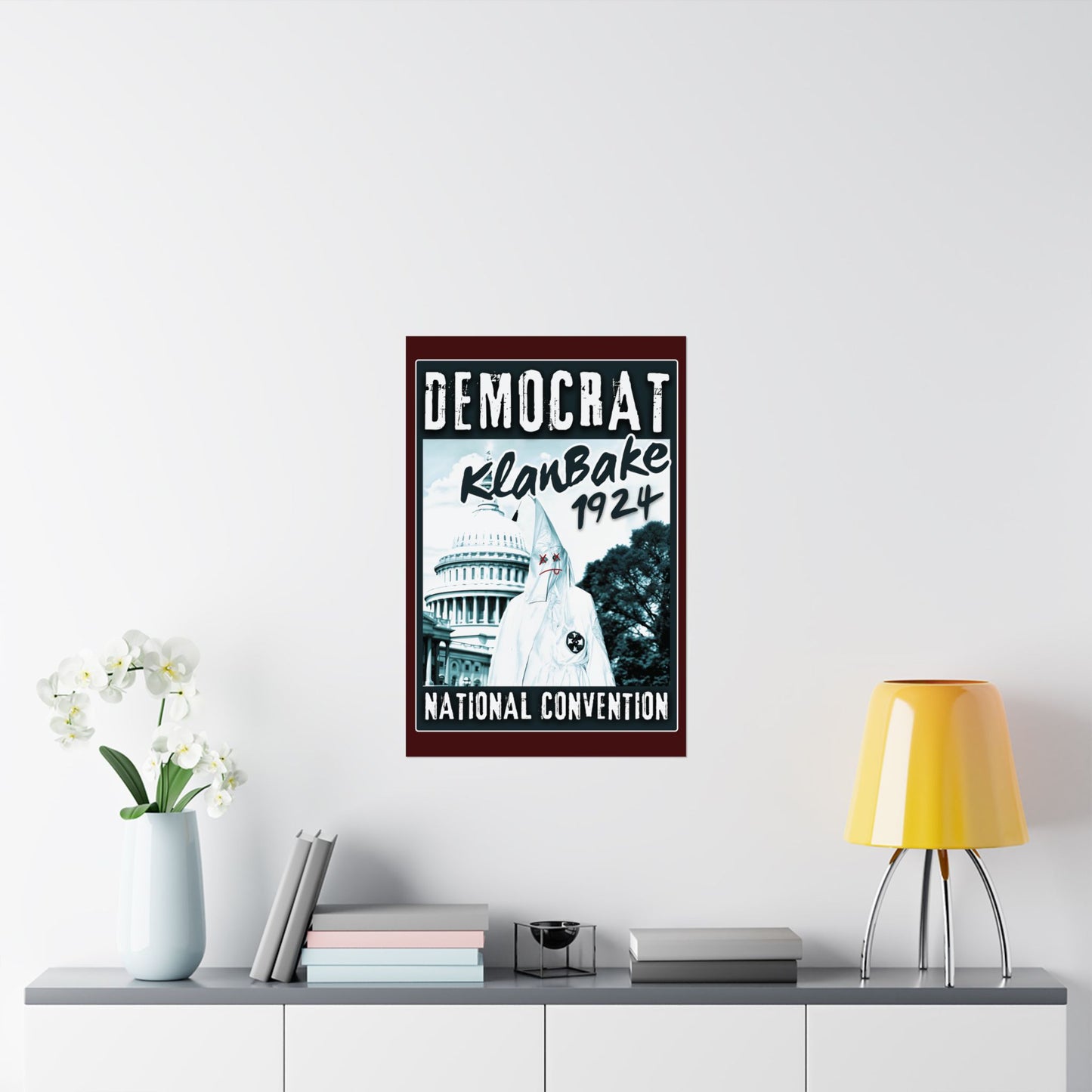 "Democrat KlanBake 1924", Matte Poster (Nine Tails Red)