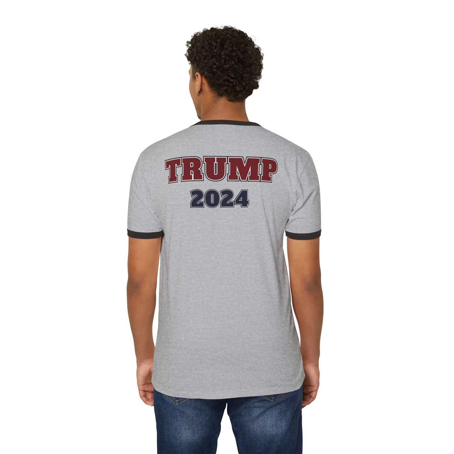 "TRUMP - 2024", Unisex Cotton Ringer T-Shirt - Historical Collectible