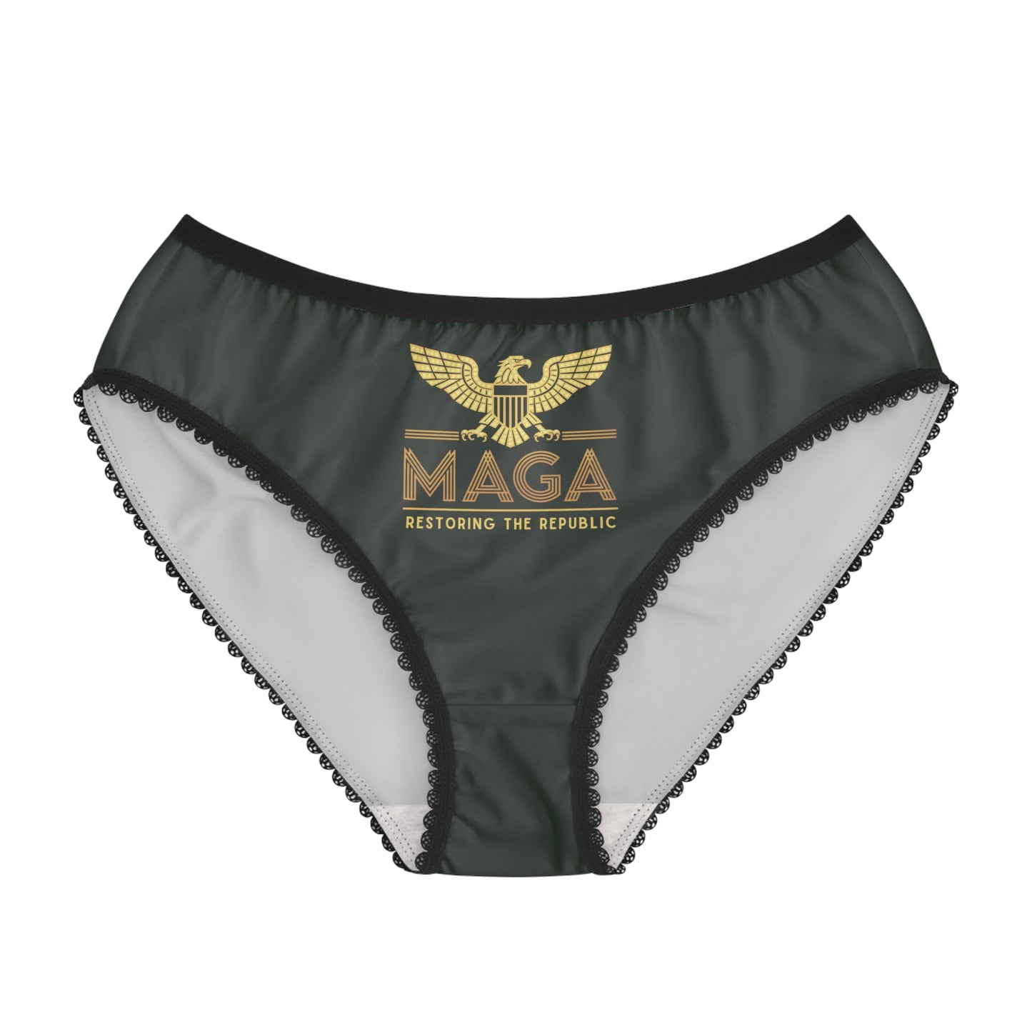 "MAGA - Restoring the Republic", Women's Briefs (Hail Cloud Grey)