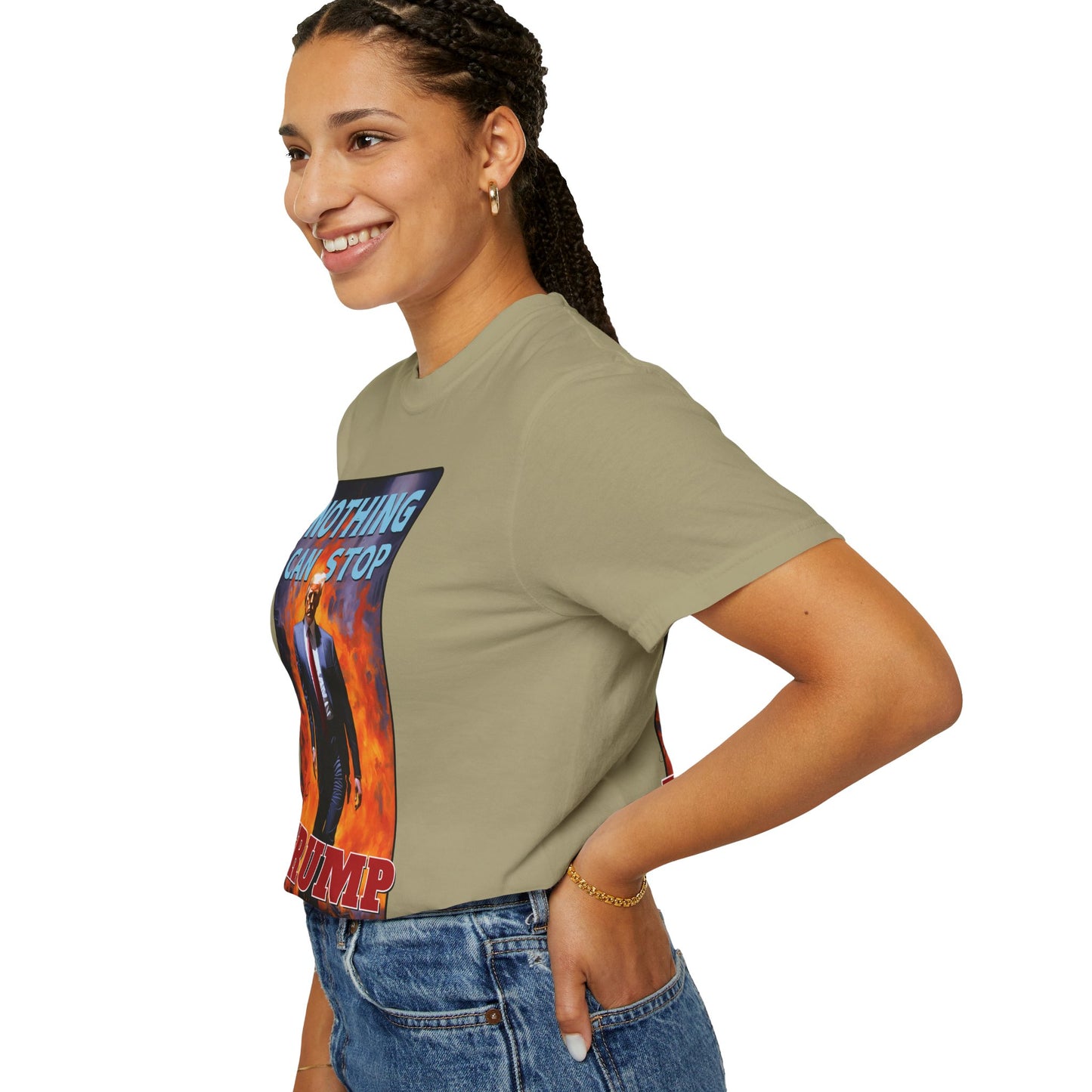 "Nothing Can Stop Trump", Unisex T-shirt (Light Colors)