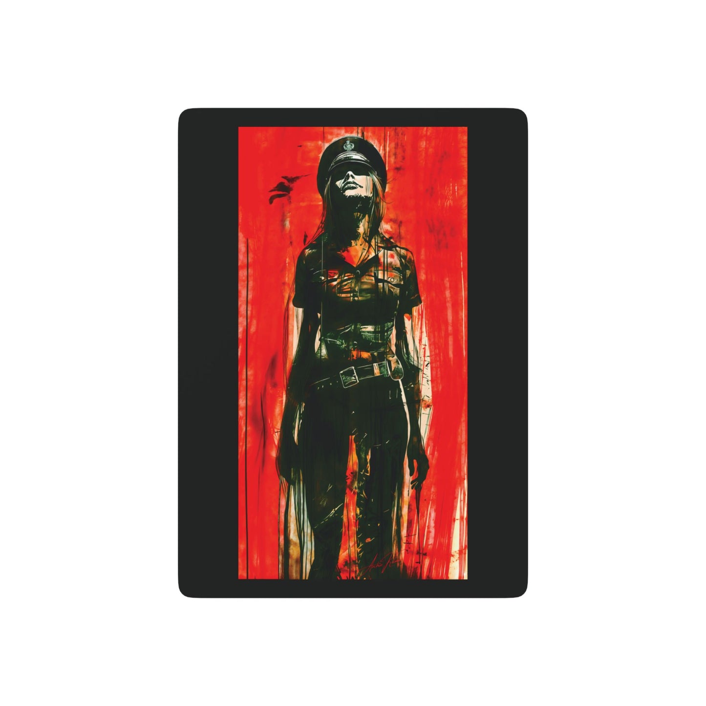 "Hands Up", Fine Art Playing Cards (Void Black)