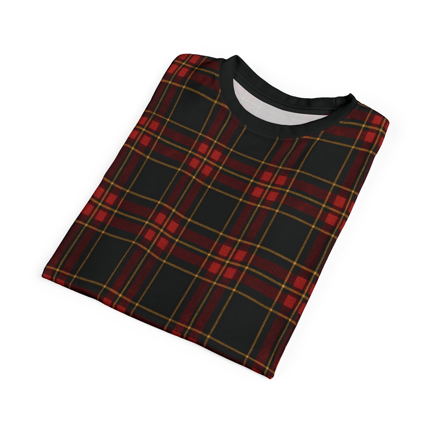 "Kilmor Gallóglach Tartan", Unisex Tee (Gallóglach Black Collar)