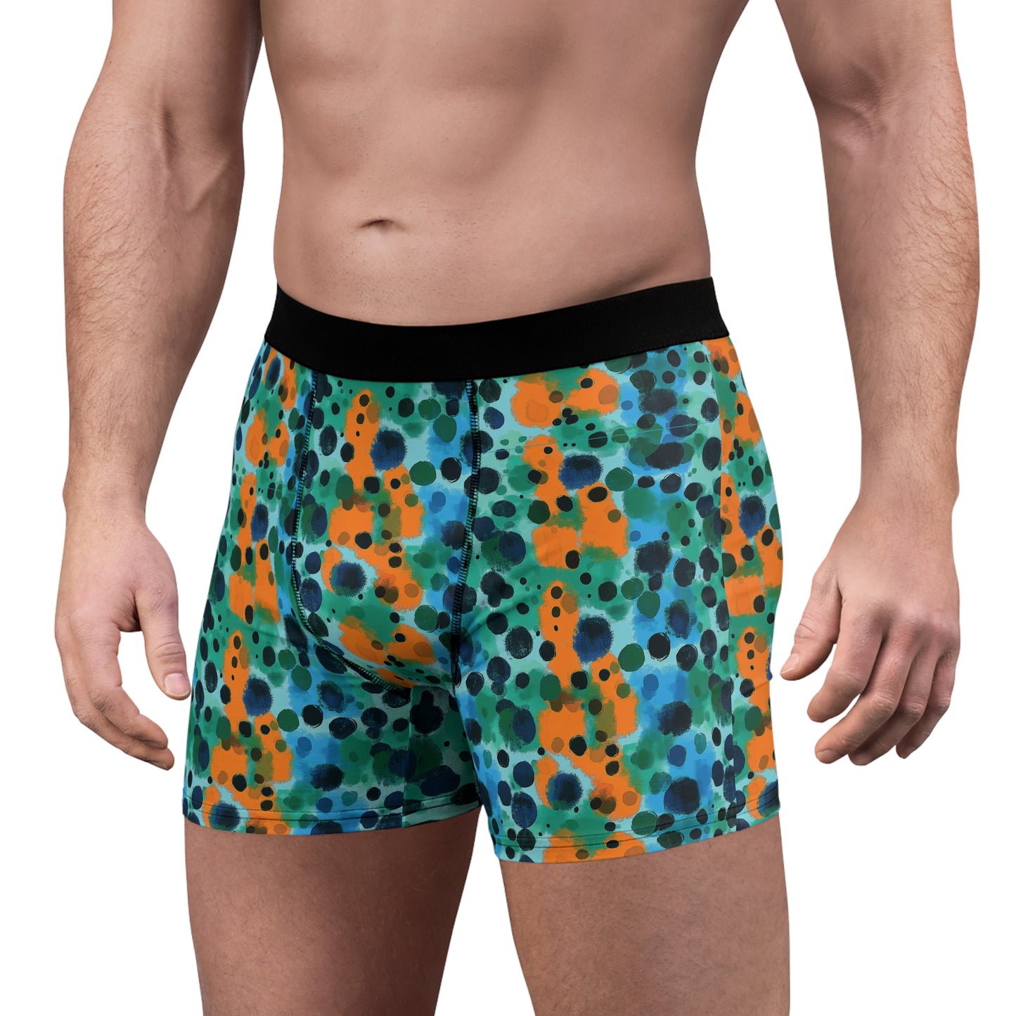 "Midnight Coral", Men's Boxer Briefs
