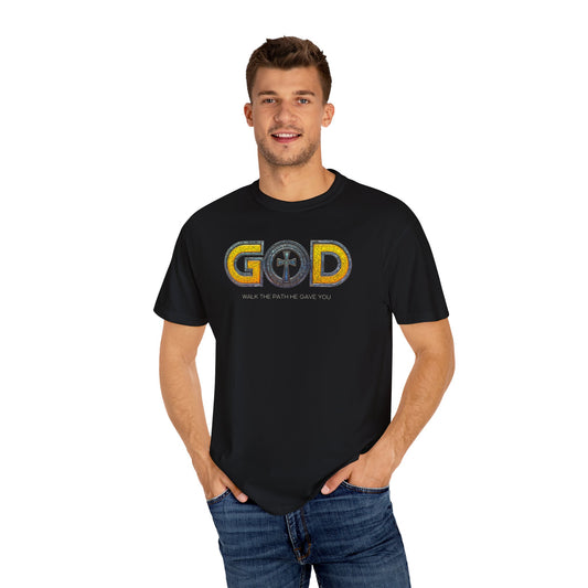 "God - Walk The Path He Gave You", Unisex T-shirt (Black)