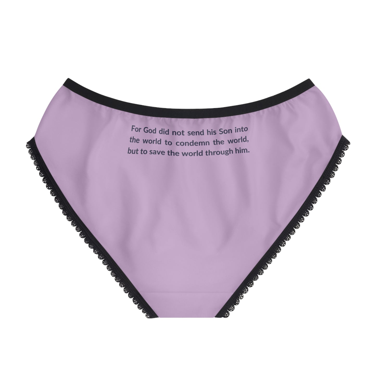 "Good News - John 3:17", Women's Briefs (Mauve)
