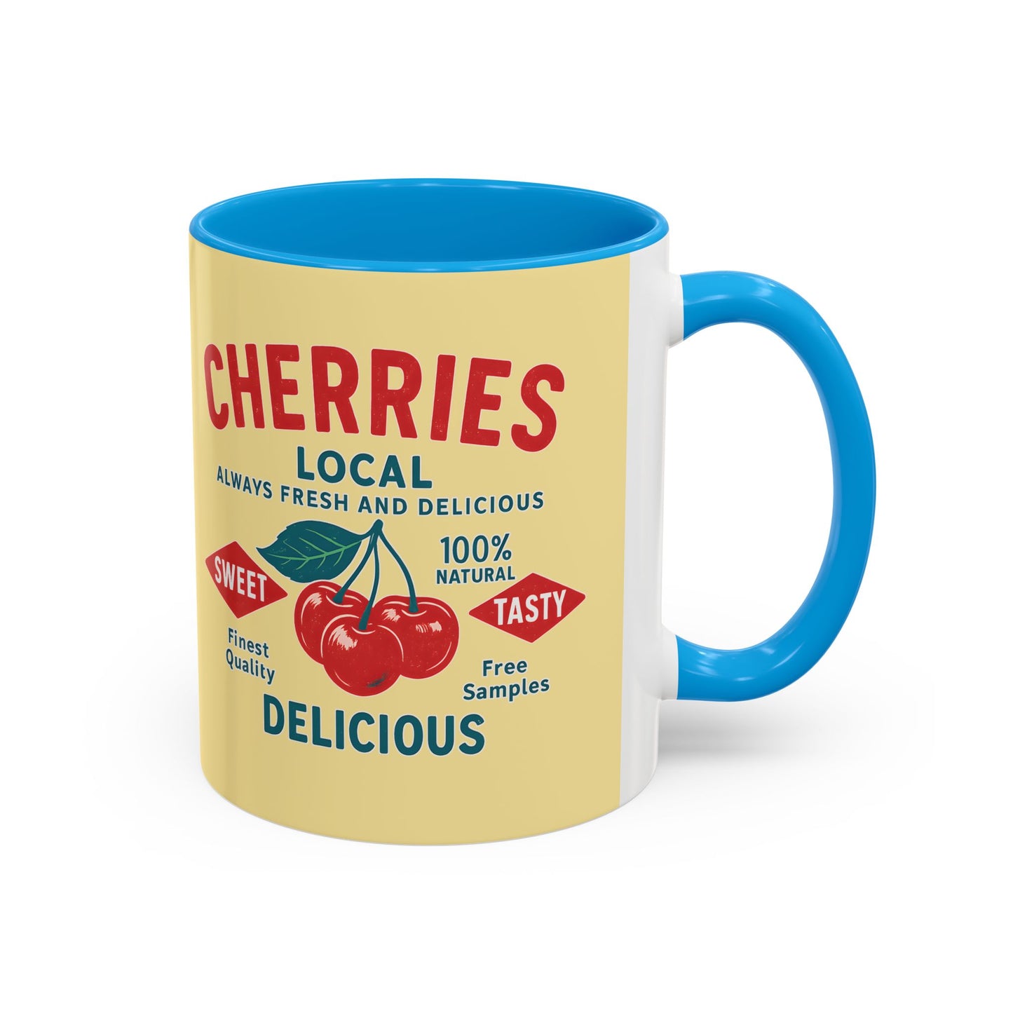 "Delicious Cherries", Colorful Mugs (11oz, 15oz) (Sanctum Veil)