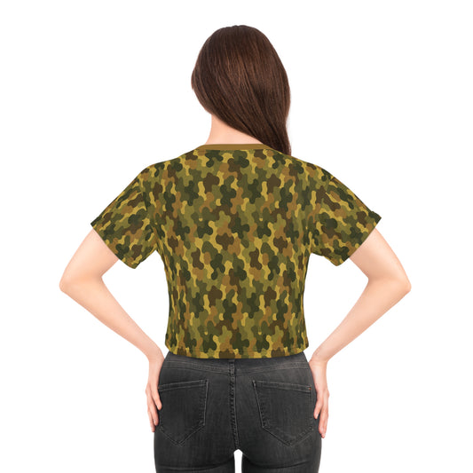 "SASR Day-Ops Camouflage", Crop Tee (SASR Light Brown Collar)