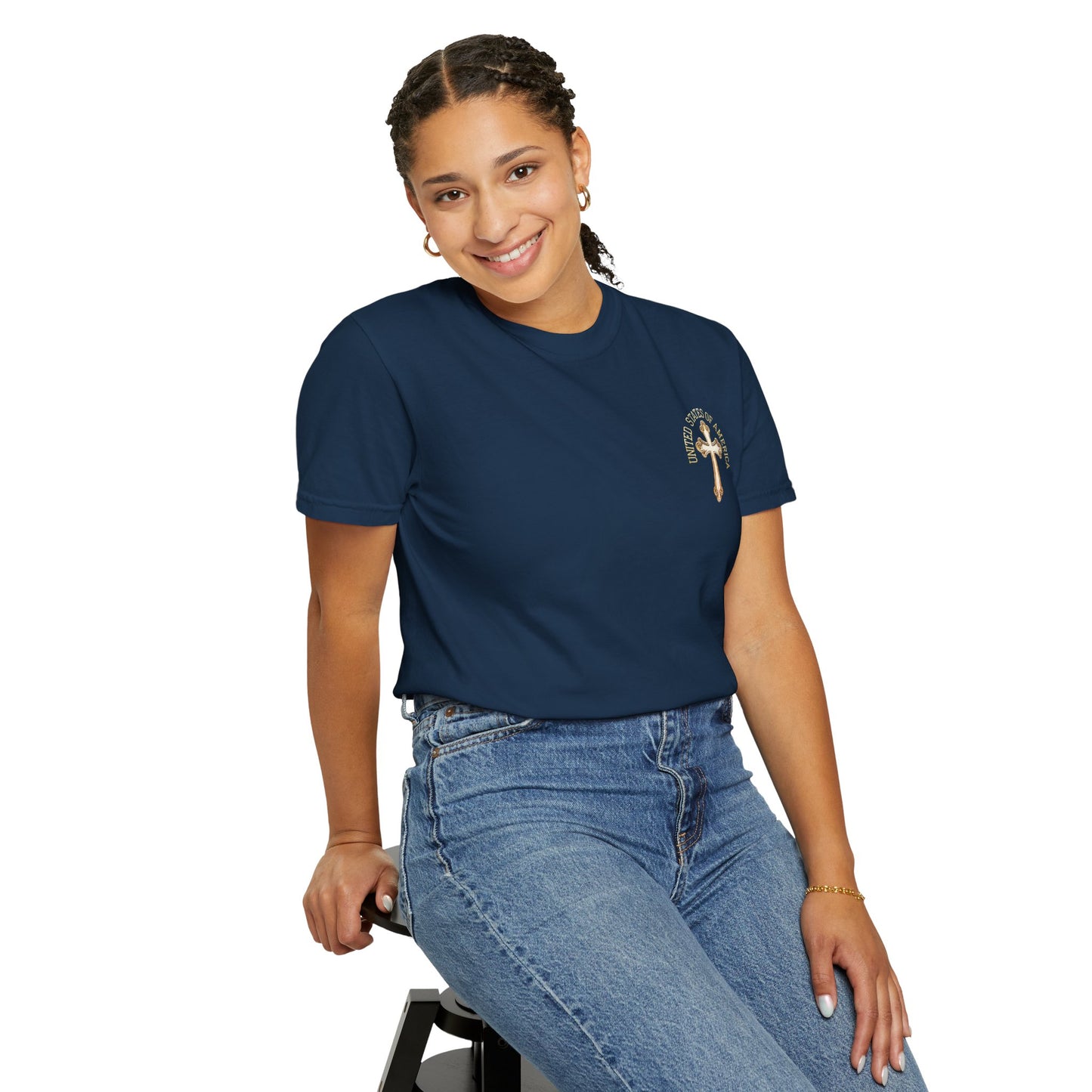 "USA Gold Cross", Unisex T-shirt