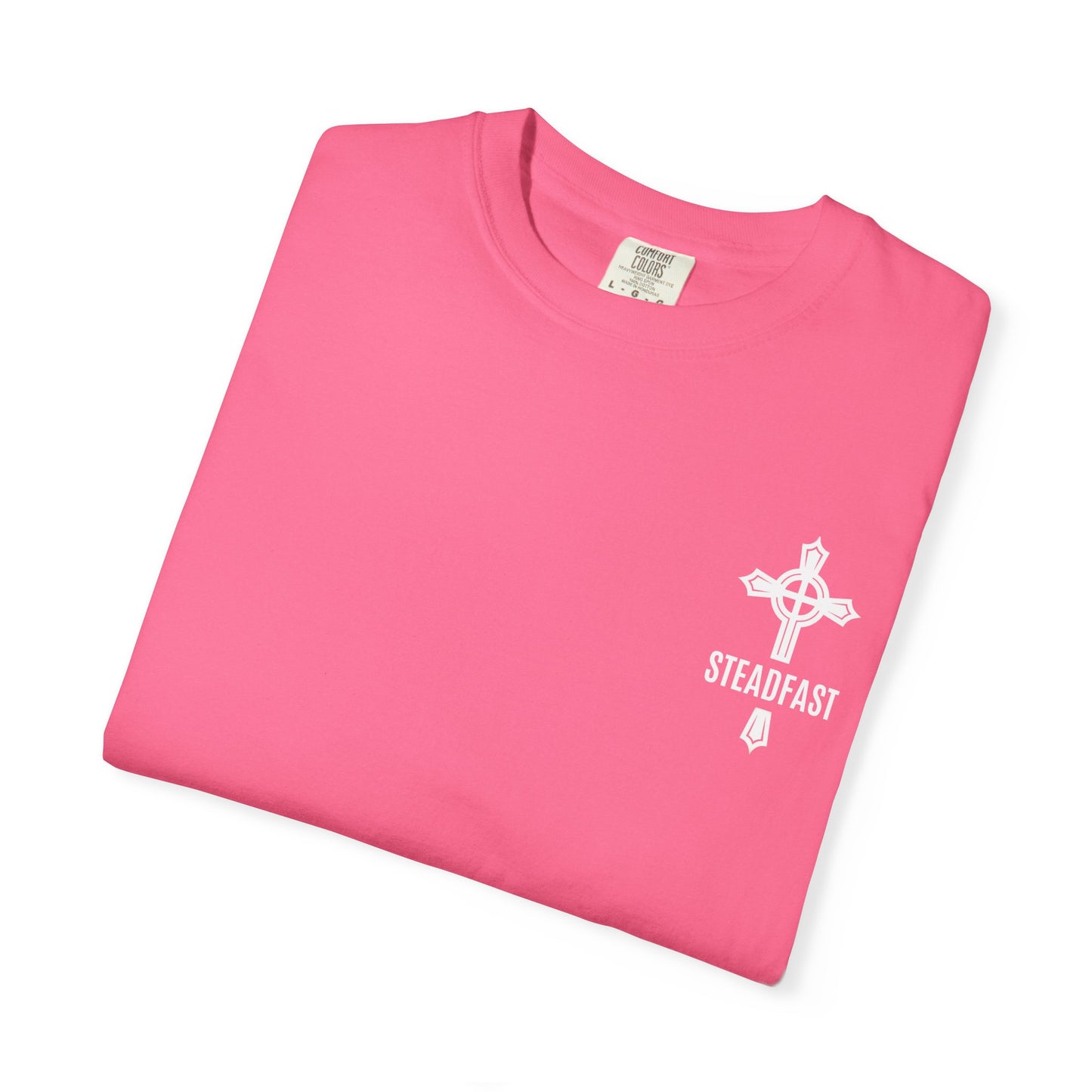 "Steadfast Cross in White", Unisex T-shirt