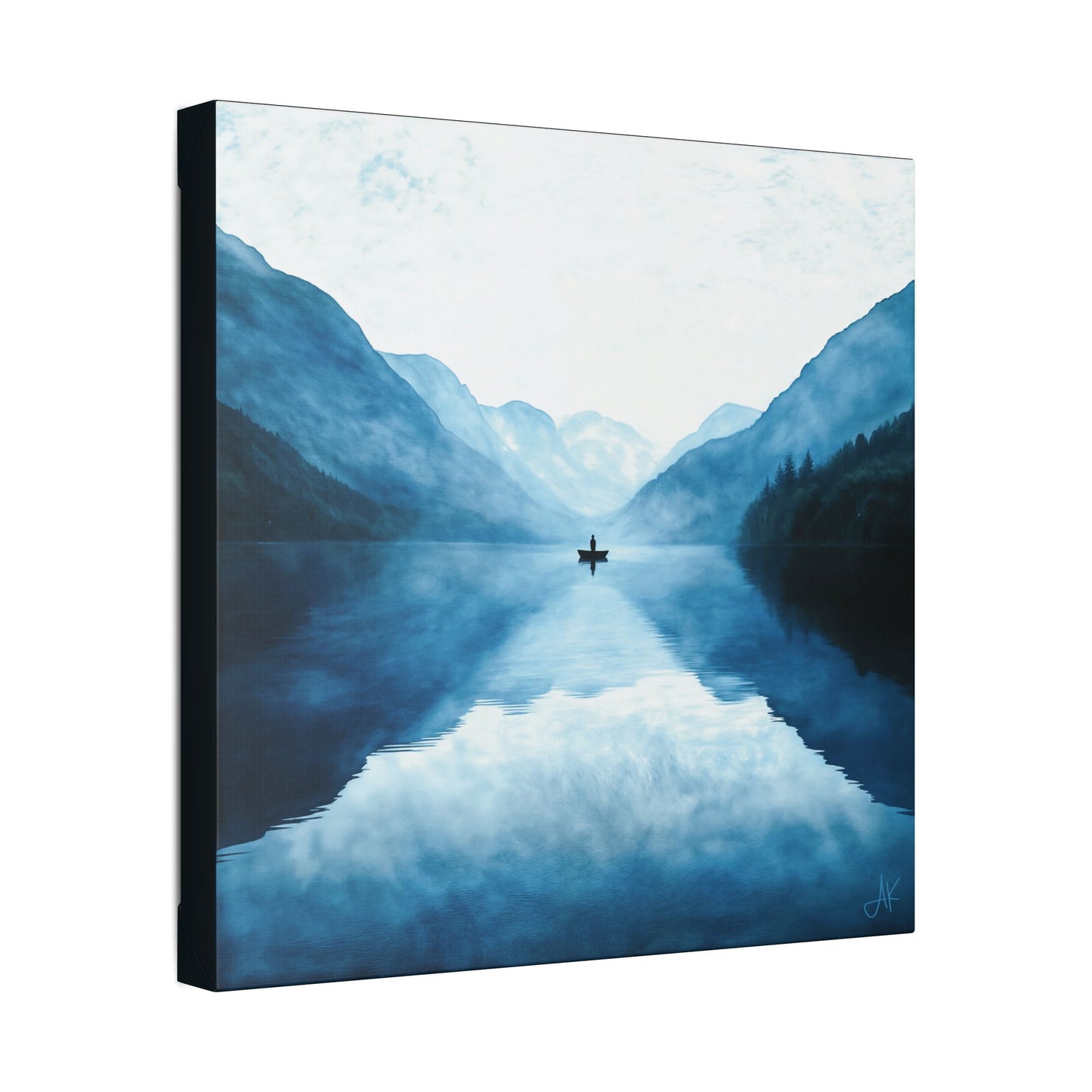"Connected in Silence - Psalm 46:10", Stretched Classic Canvas Print