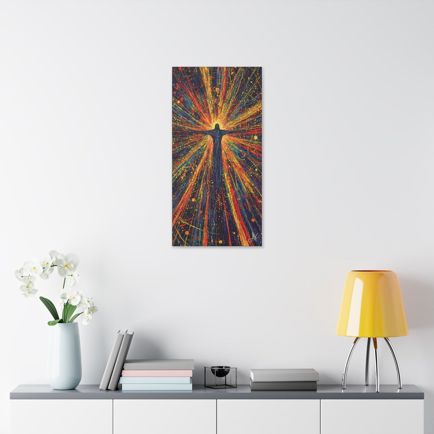 "Born Again in His Radiance - Isaiah 60:1", Stretched Classic Canvas Fine Art Print