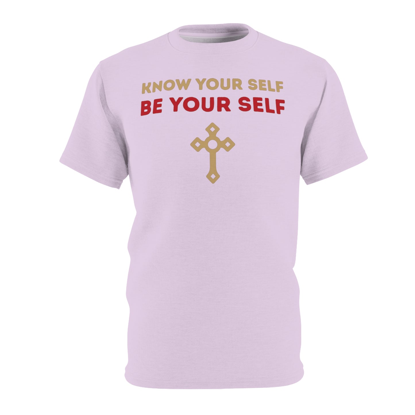 "Know Your Self", Unisex T-shirt (Floridian Blush)