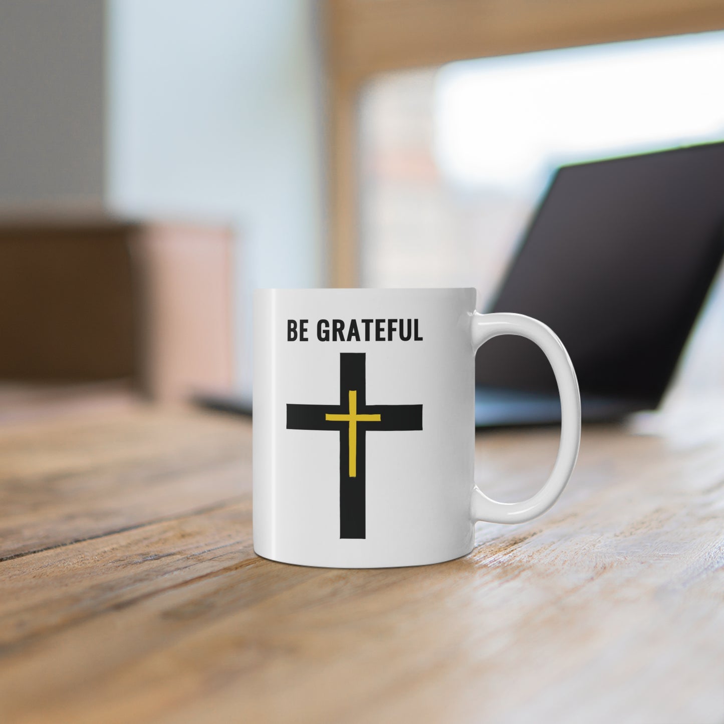 "Be Grateful", White Mug (11oz)
