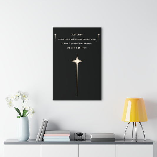 "Acts 17:28", Acrylic Wall Prints (French Cleat Hanging)