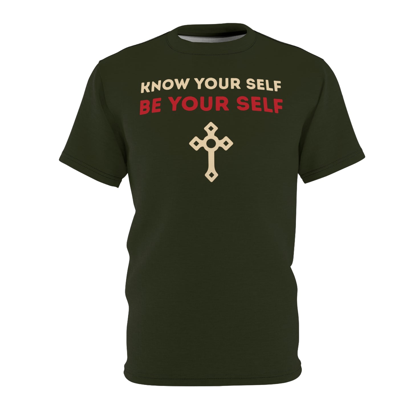 "Know Your Self", Unisex T-shirt (Rangitoto Green)