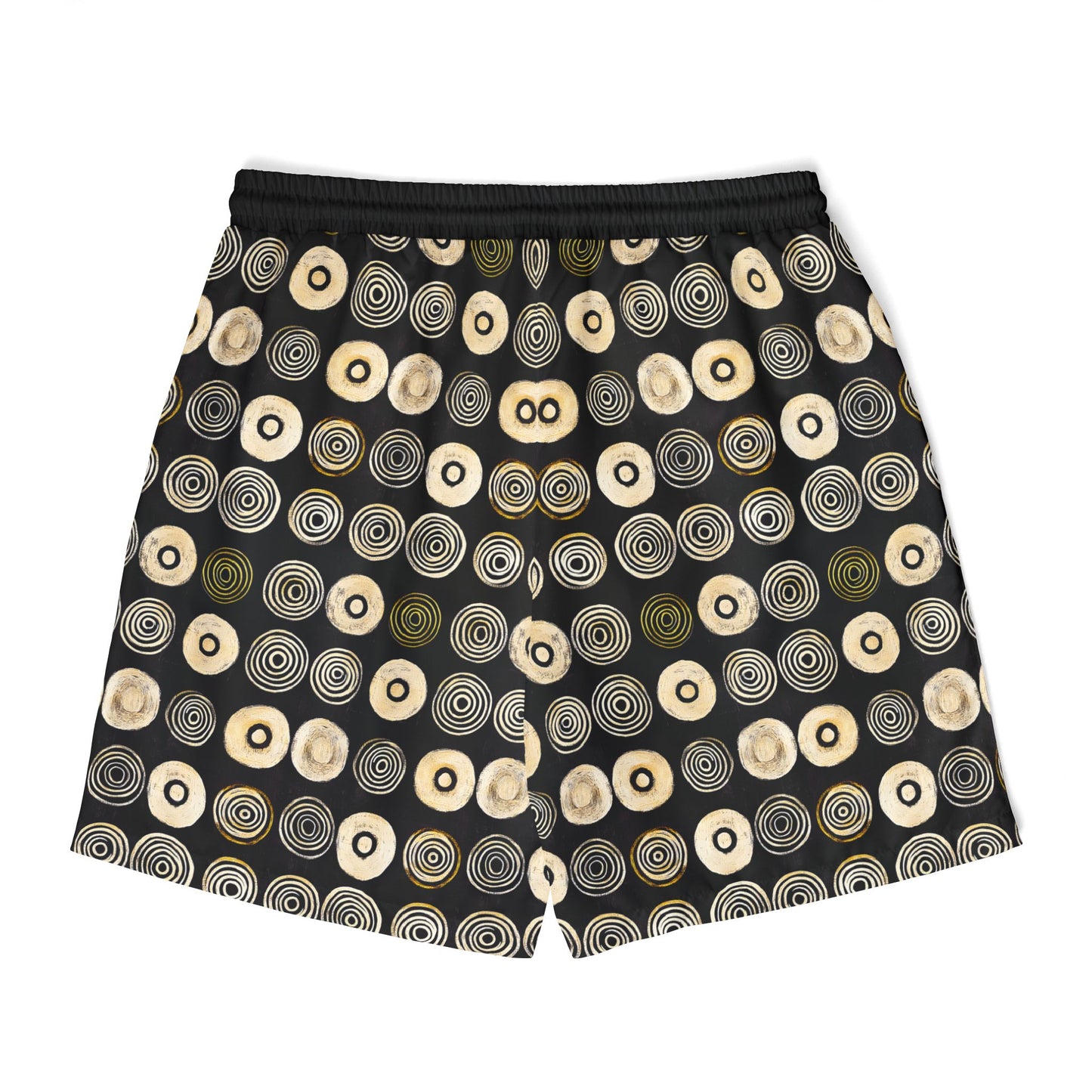 "Punk Polka", Swim Shorts (Plain Black Waistband)