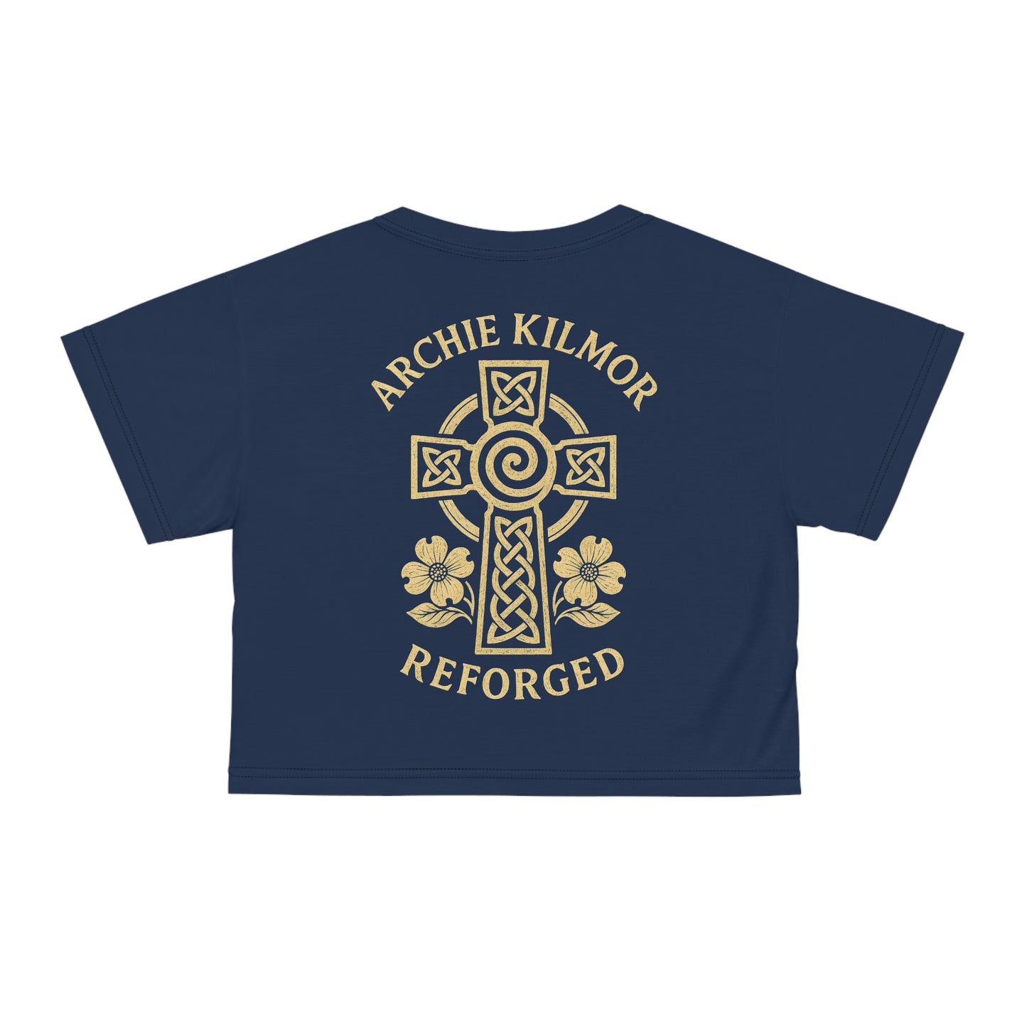"Archie Kilmor Cross - Reforged" #01, Crop Tee (Cambridge Blue)