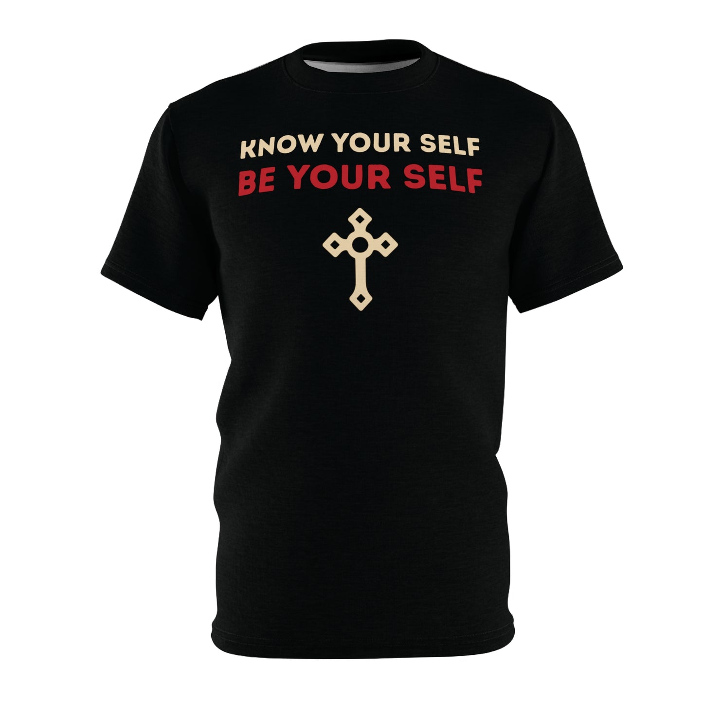 "Know Your Self", Unisex T-shirt (Obsidian Black)
