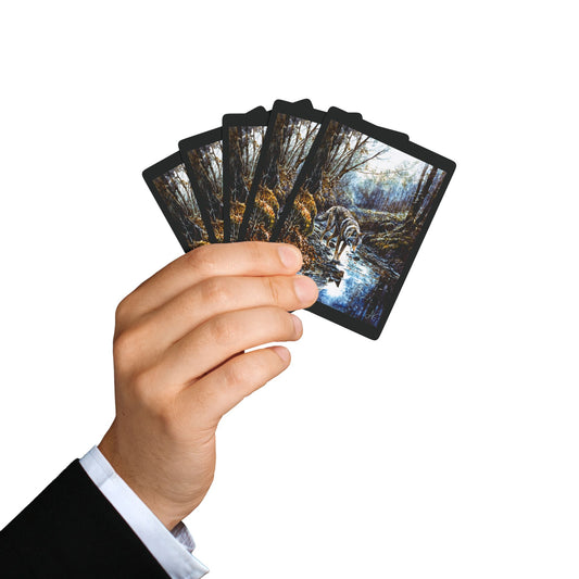 "Irish Wolf", Fine Art Playing Cards (Void Black)