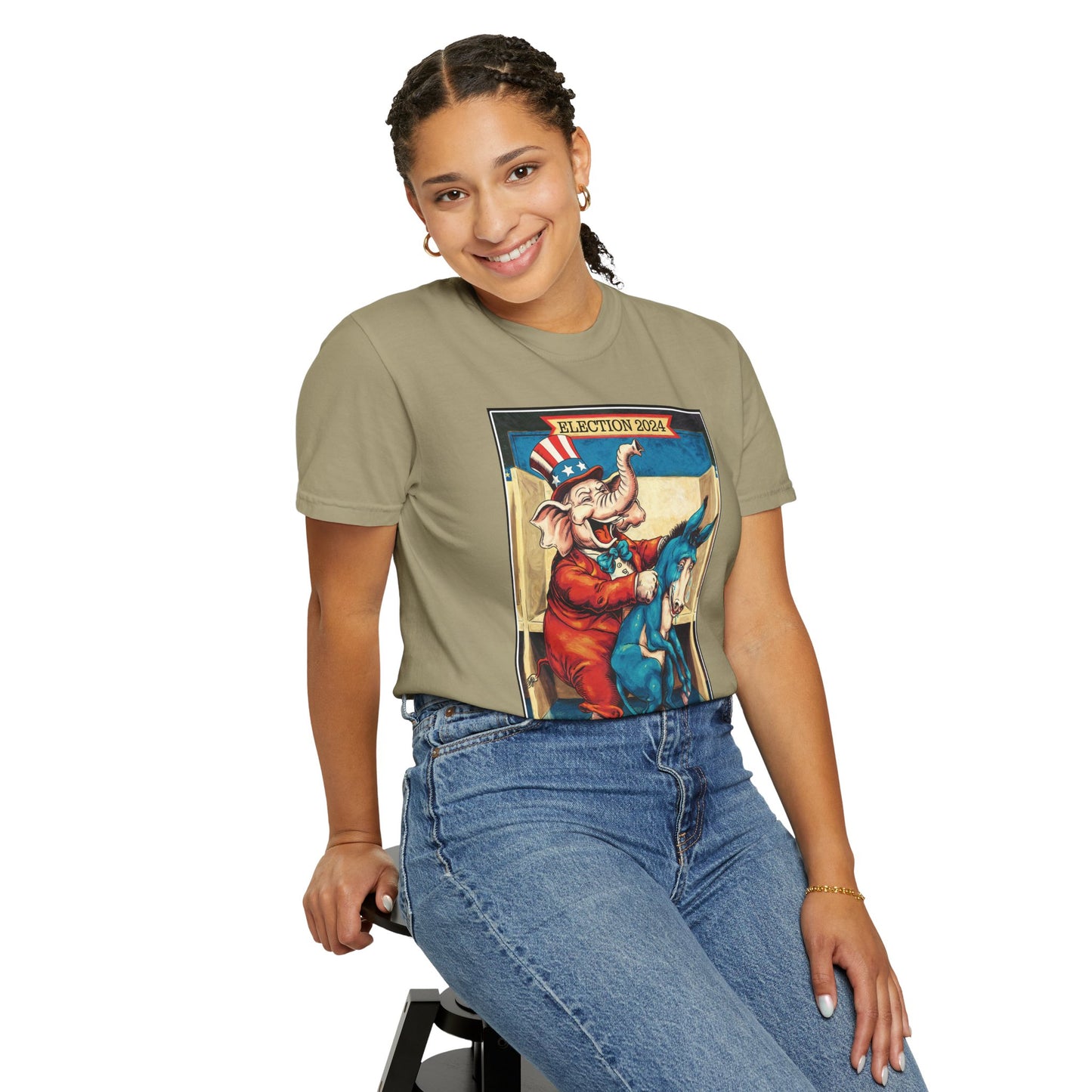 "MAGA Spanked the Donkeys 2024", Unisex T-shirt (Light Colors)