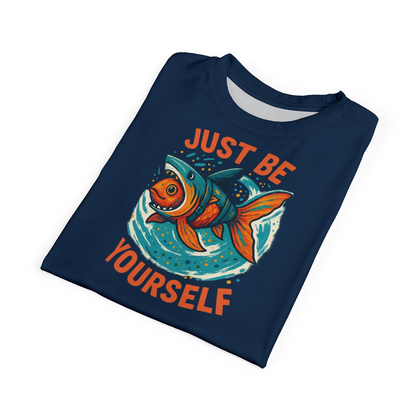 "Just Be Yourself", Unisex T-shirt (Höpfner Blue)