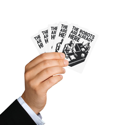 "The Robots Are Already Here", Cultural Playing Cards (Linen White)