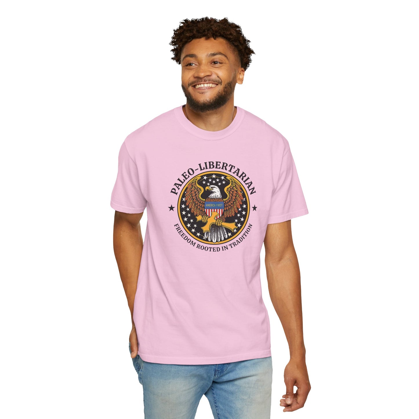 "Paleo-Libertarian" #01, Unisex T-shirt (Light Colors)