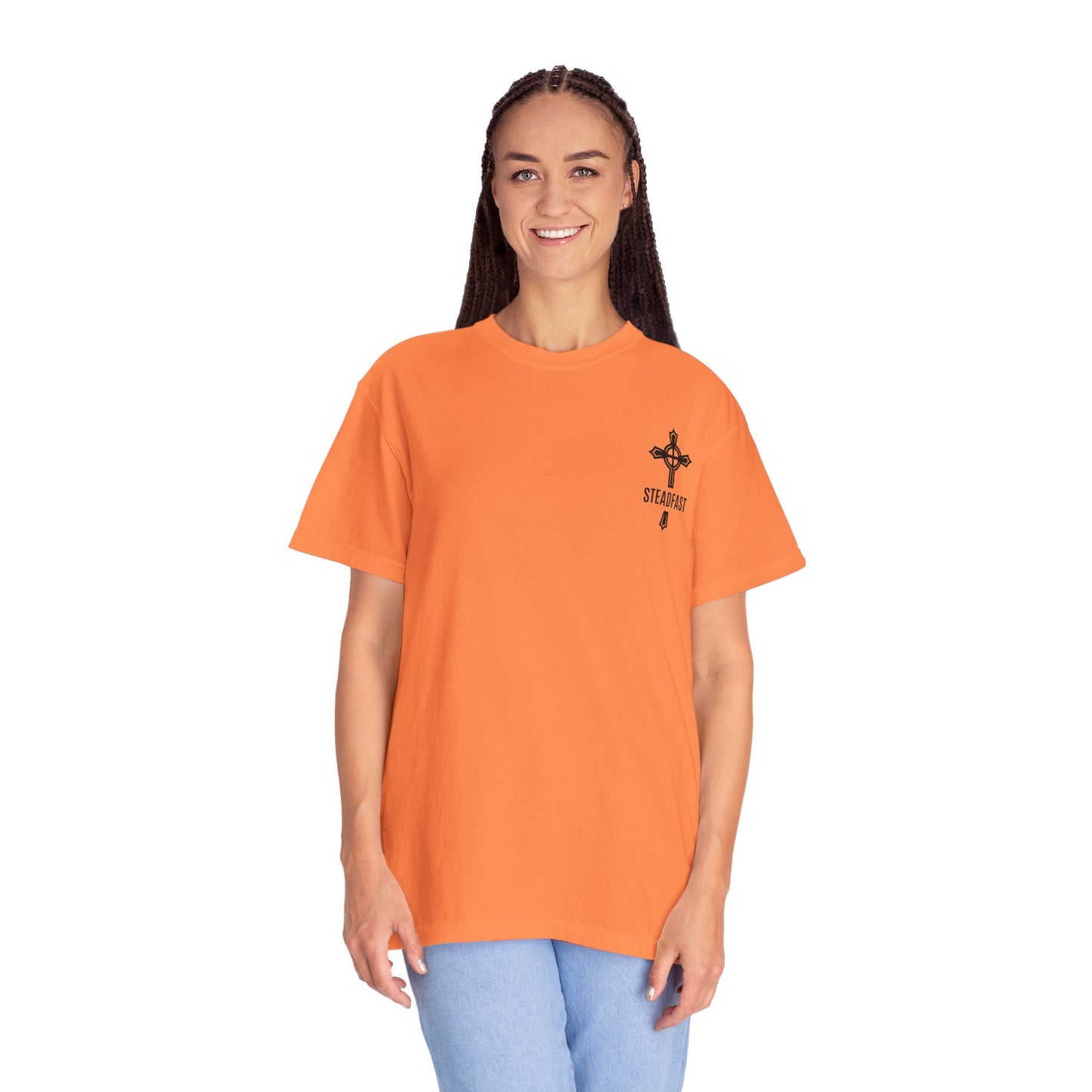"Steadfast Cross in Black", Unisex T-shirt