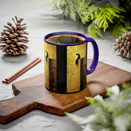 "In Darkest Hour He Is With Me", Colorful Mugs (11oz, 15oz)