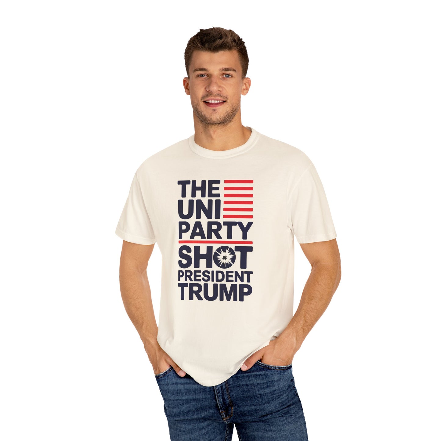 "The Uniparty Shot President Trump" #01, Unisex T-shirt