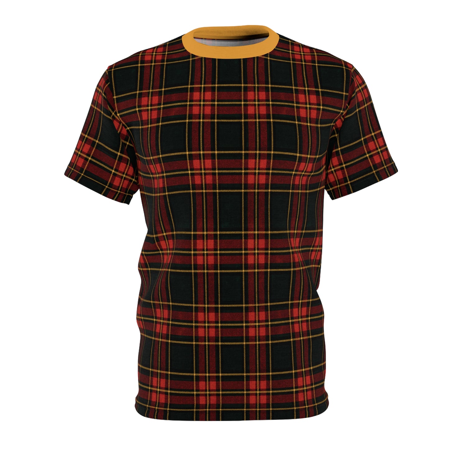 "Kilmor Gallóglach Tartan", Unisex Tee (Gallóglach Yellow Collar)