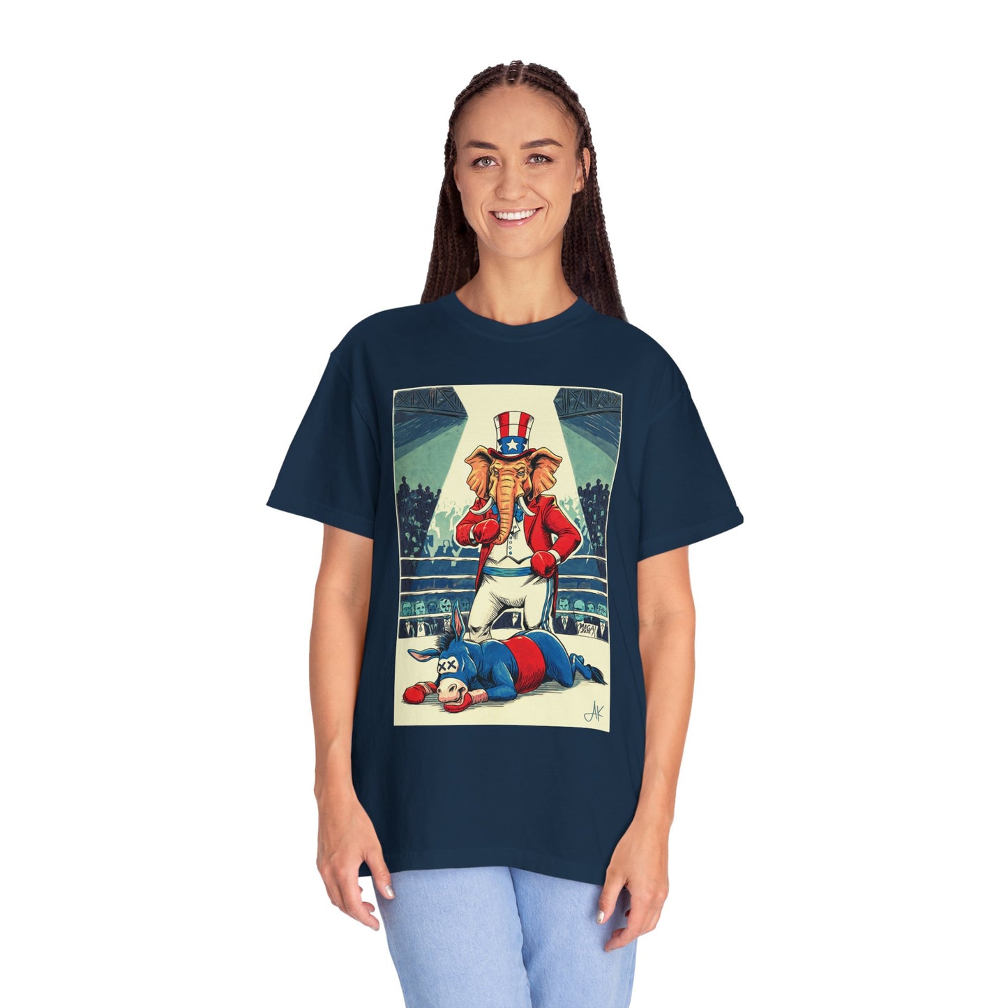 "Brutal Woke Knockout 2024", Unisex T-shirt (Dark Colors)