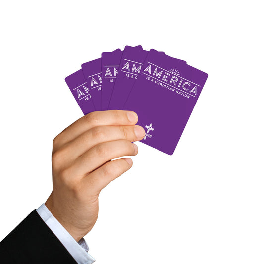 "America is a Christian Nation", Christian Playing Cards (Vesper Violet)