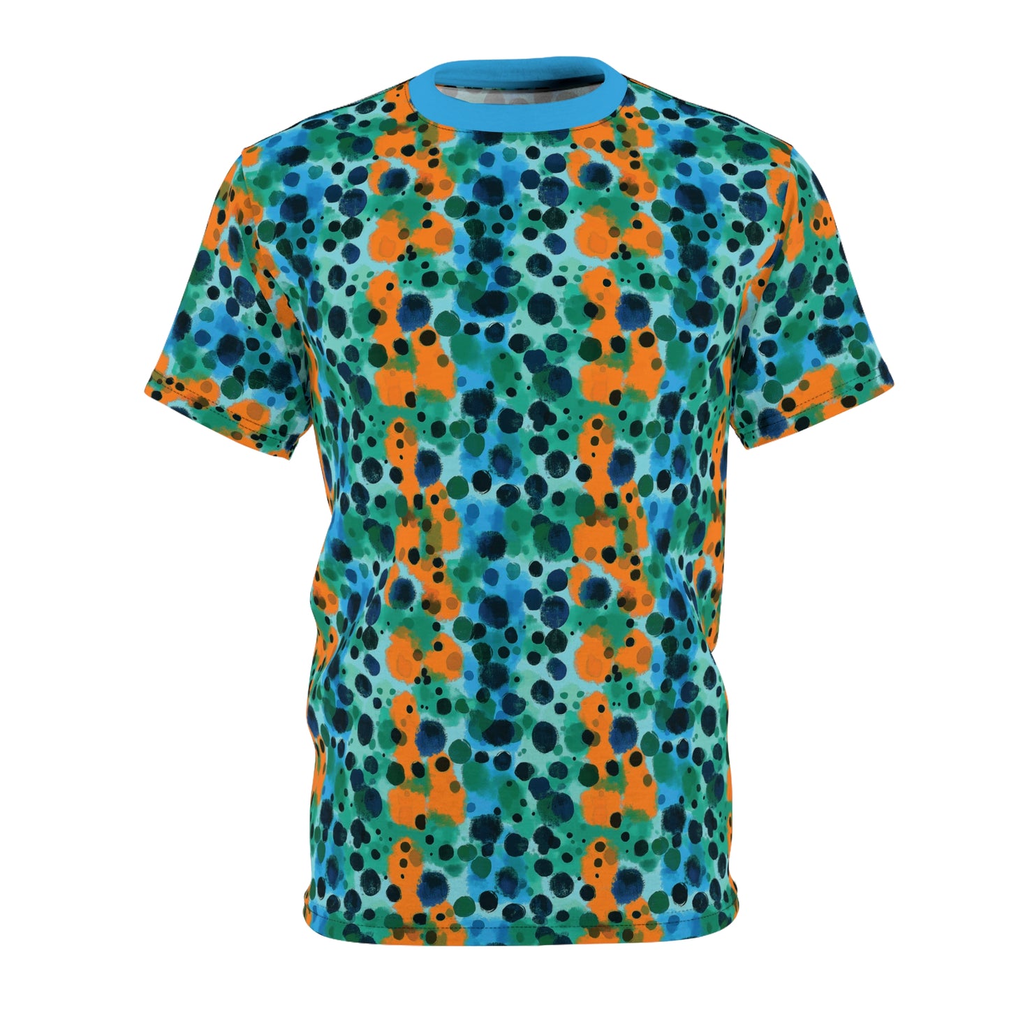 "Midnight Coral", Unisex Tee (Coral Sea Blue)