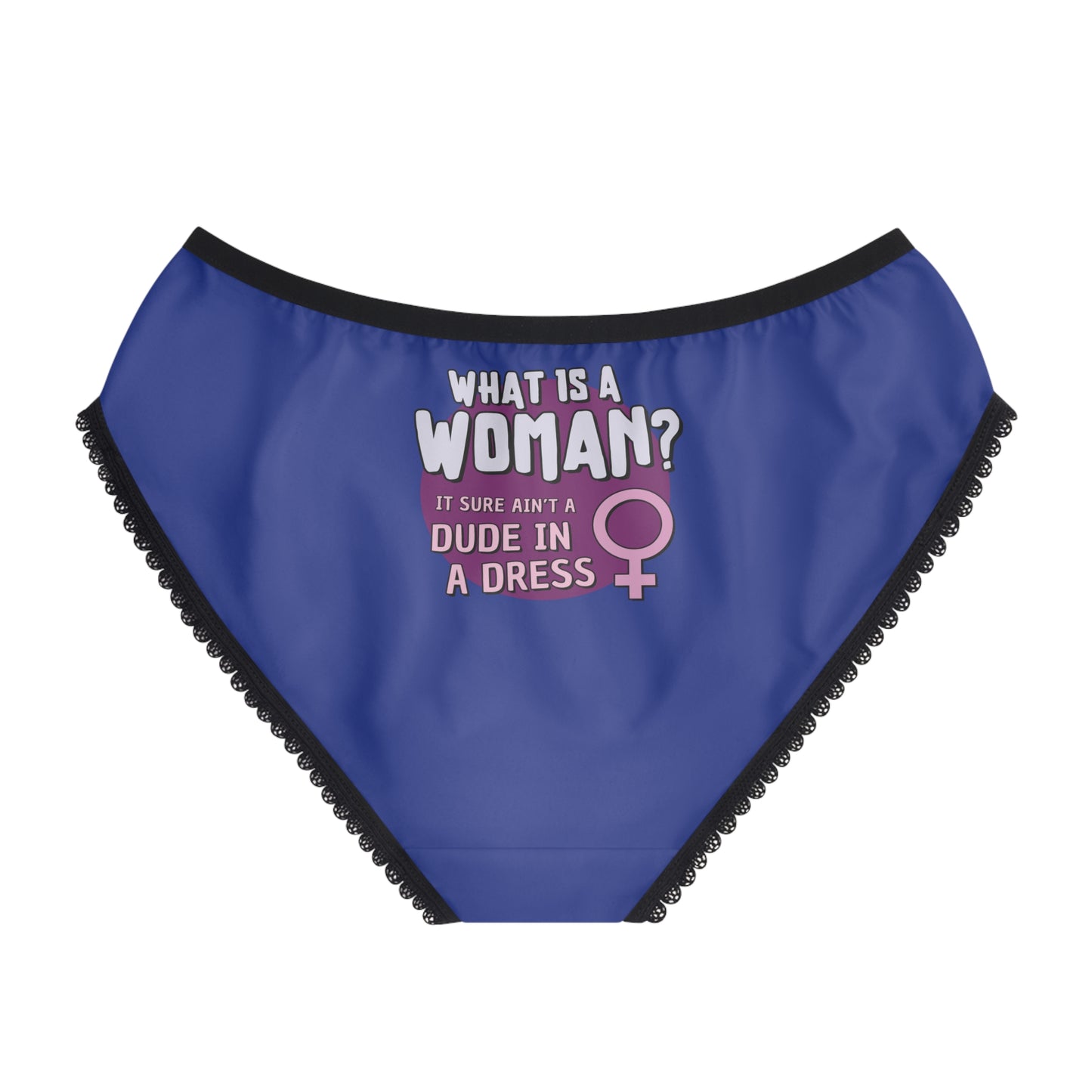 "What is a Woman" #01, Women's Briefs (Patriot Blue)