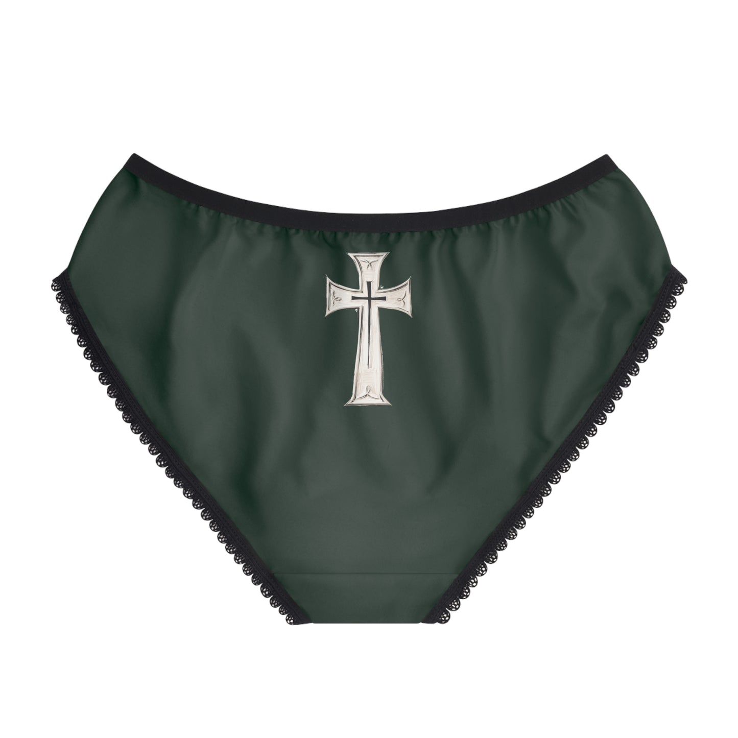 "First Darkness Then Comes Light" #02, Women's Briefs (Deep Grove Green)