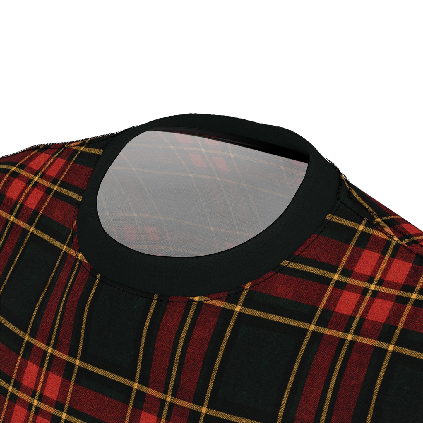 "Kilmor Gallóglach Tartan", Unisex Tee (Gallóglach Black Collar)