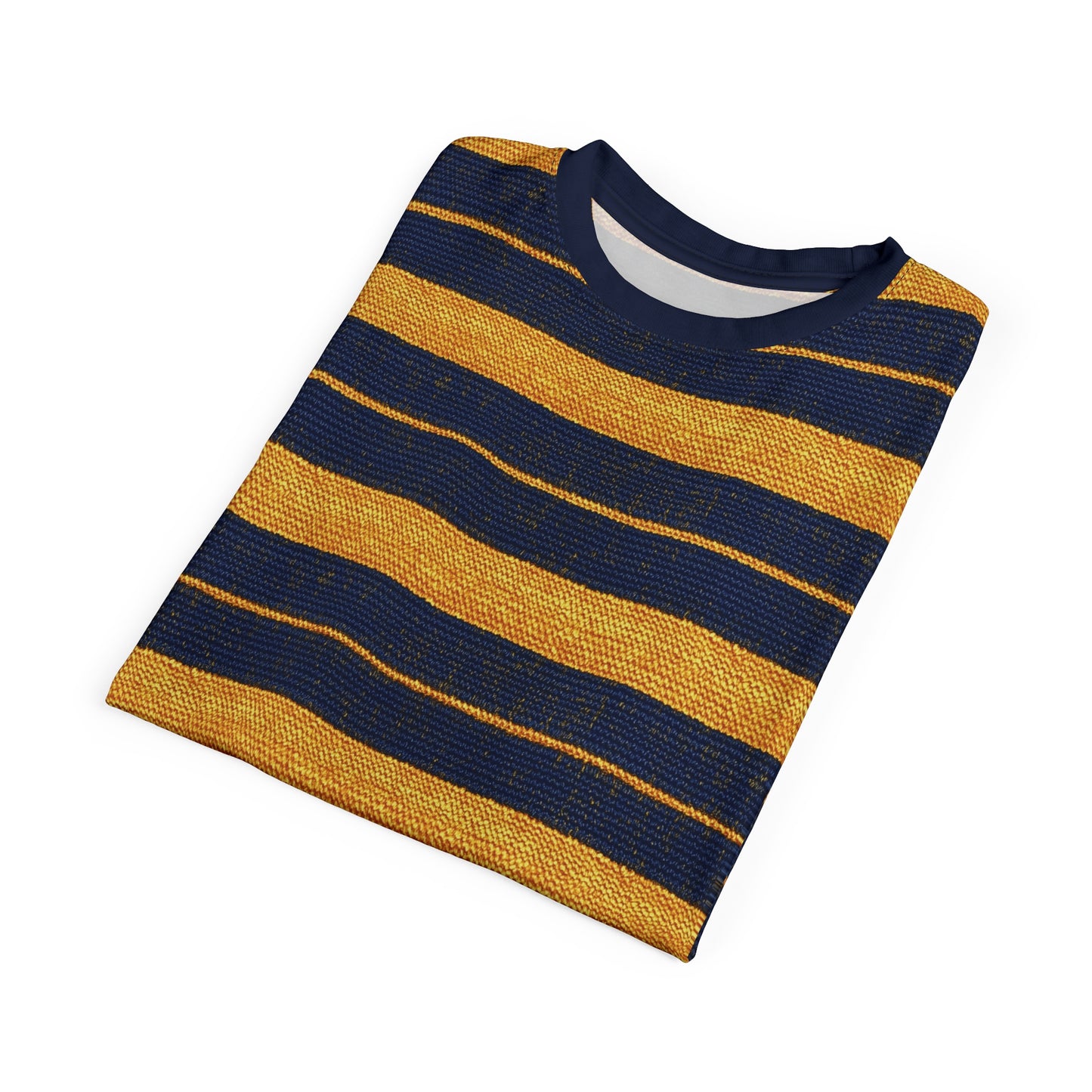 "Golden Ensign", Unisex Tee (Ensign Blue Collar)