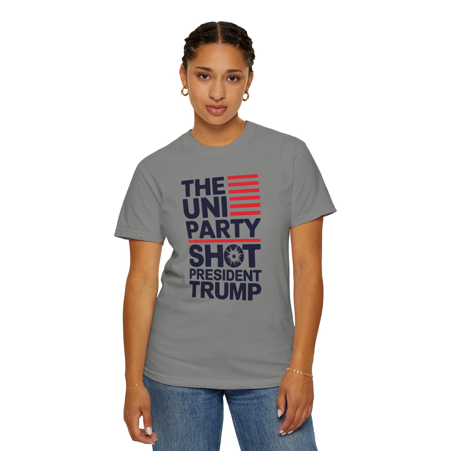 "The Uniparty Shot President Trump" #01, Unisex T-shirt