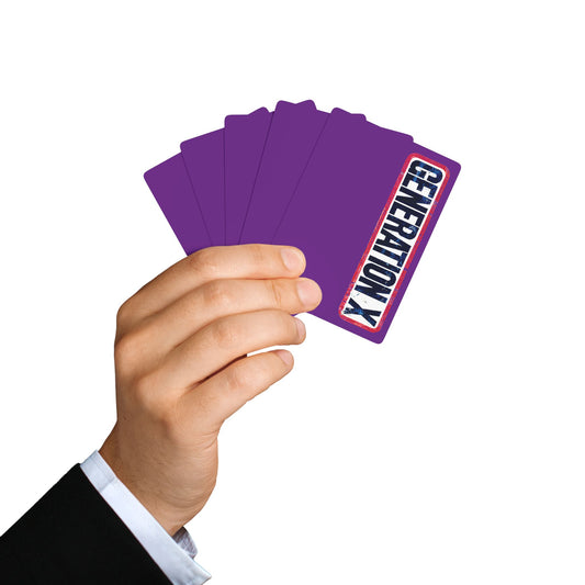 "Generation X", Retro Playing Cards (Vesper Violet)