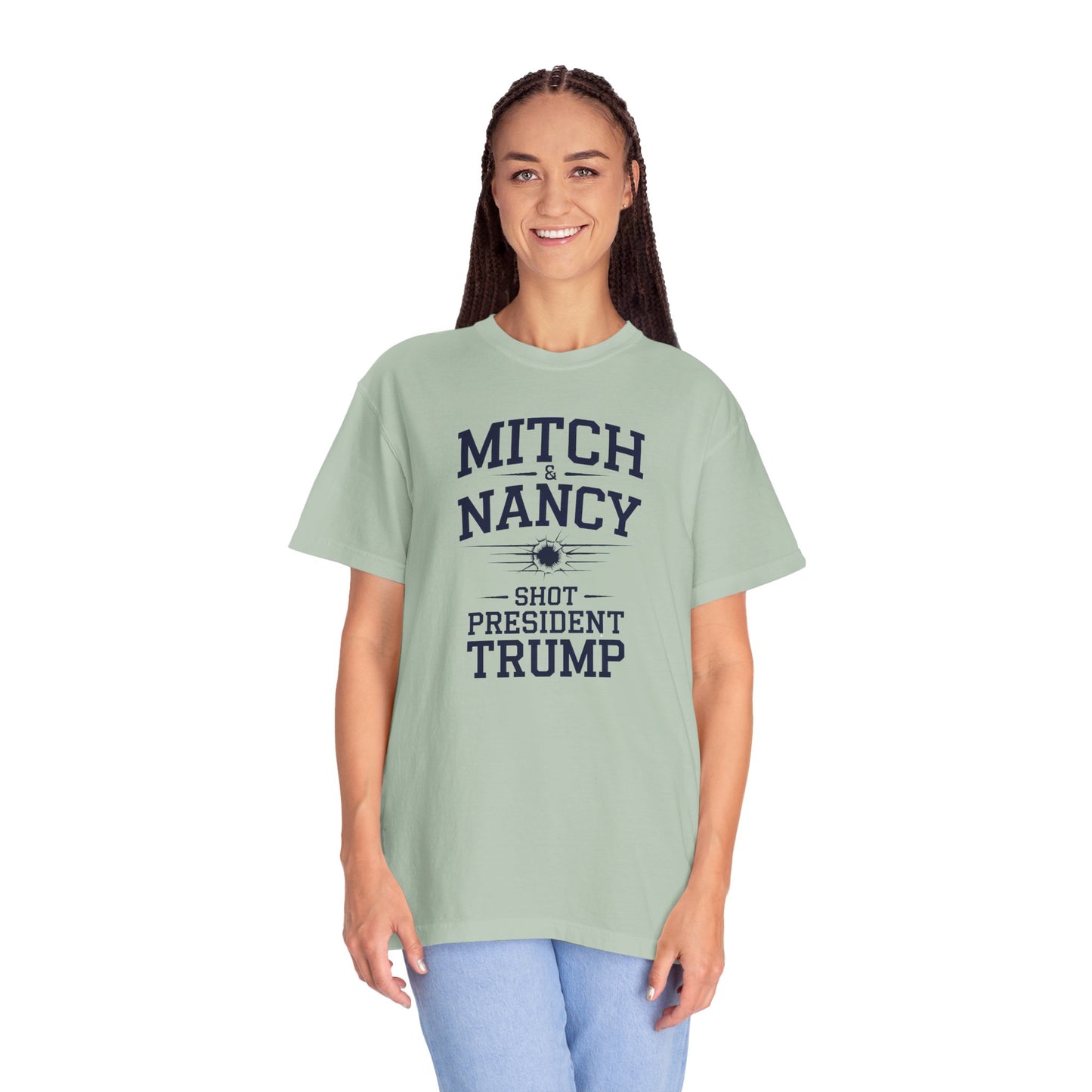 "Mitch & Nancy Shot President Trump", Unisex T-shirt