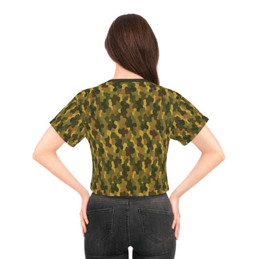 "SASR Day-Ops Camouflage", Crop Tee (SASR Green Collar)